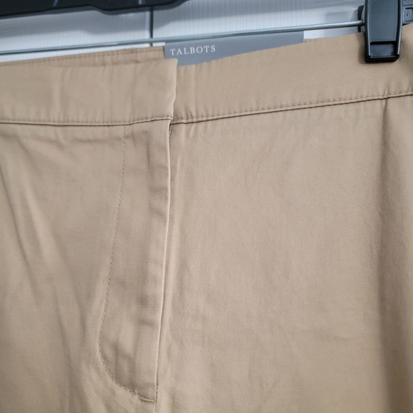 Talbots Perfect Crop Slim Leg Chino, Tan, Women's Size 20W - Picture 4 of 6
